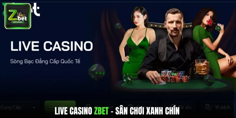 Live casino Zbet - Sân chơi xanh chín