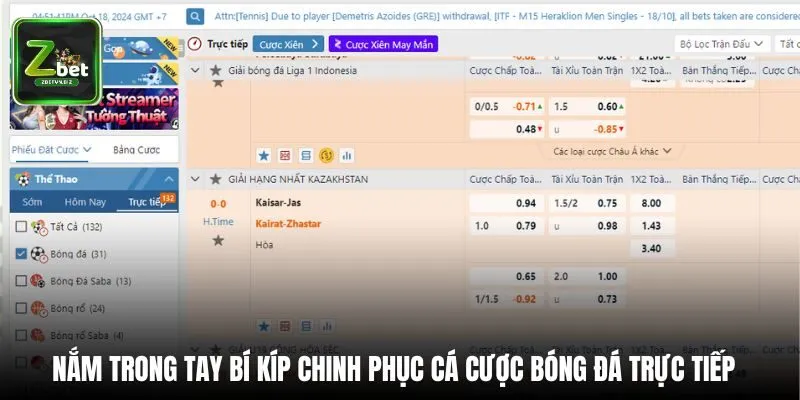 Nắm trong tay bí kíp chinh phục cá cược bóng đá trực tiếp